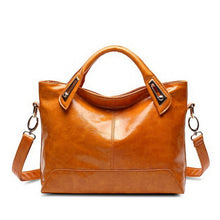Load image into Gallery viewer, Oil Wax Leather Designer Handbags