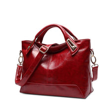 Load image into Gallery viewer, Oil Wax Leather Designer Handbags