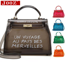 Load image into Gallery viewer, Clear Transparent PVC Shoulder Bags