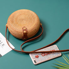 Load image into Gallery viewer, Square Round Mulit Style Straw Bag