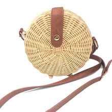 Load image into Gallery viewer, Square Round Mulit Style Straw Bag